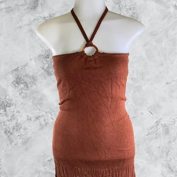 Tularosa Sachi O Ring Midi Skirt in Clay - Picture 6 of 10